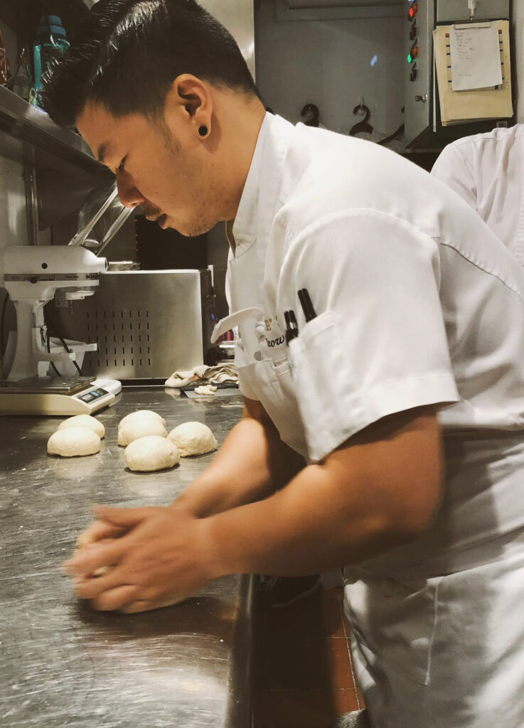 Blue Label Pizza Chef Preparing Ingredients