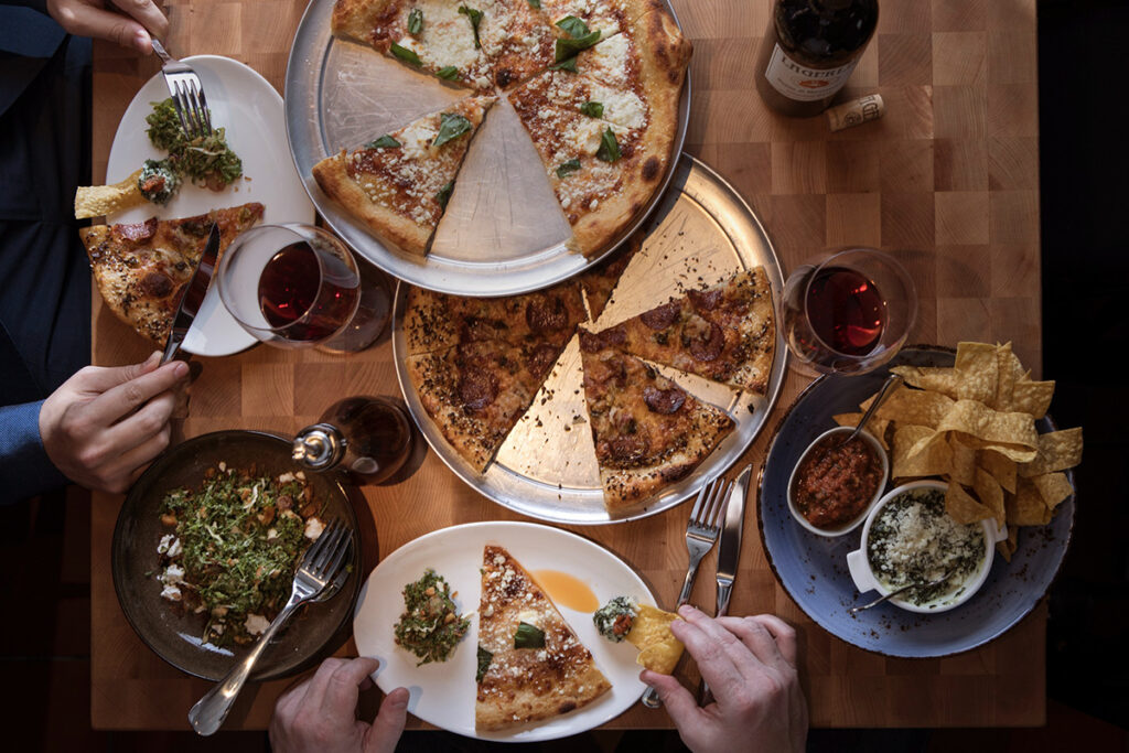 Blue Label Pizza Dining Pizza